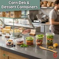 N120 Biodegradable Compostable Lid for Deli Containers 120mm x 75
