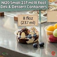 N120 Biodegradable Compostable Lid for Deli Containers 120mm x 75