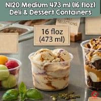 N120 Biodegradable Compostable Lid for Deli Containers 120mm x 75
