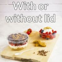 N120 Bulk Biodegradable Compostable Lid for Deli Containers 120mm x 500