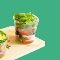N120 Medium Biodegradable Compostable Dessert & Deli Salad Containers 16oz x 50