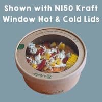 N150 Standard Biodegradable Compostable Food Container Bowls 16oz x 50