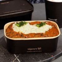 N173 Bulk Noir Large Biodegradable Compostable Food Containers 34oz x 300