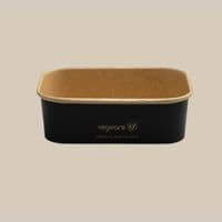 N173 Bulk Noir Medium Biodegradable Compostable Food Containers 24oz x 300