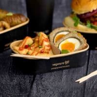 N173 Bulk Noir Standard Biodegradable Compostable Food Containers 16oz x 300