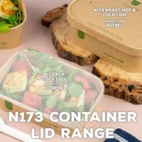N173 Bulk Standard Biodegradable Compostable Food Containers 16oz x 300