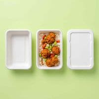 N210 Premium Sugarcane Compostable Food Trays | Oven Safe