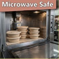 N177 Premium Sugarcane Bagasse Sandy Food Bowls 26oz | Eco-Friendly Compostable