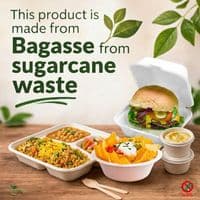 N177 Premium Sugarcane Bagasse Sandy Food Bowls 26oz | Eco-Friendly Compostable