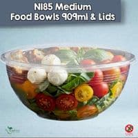 N185 Bulk Standard Premium Compostable Dessert & Salad Bowls | Bulk