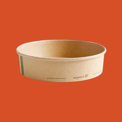 N185 Kraft Cardboard Compostable Food Bowls 26oz