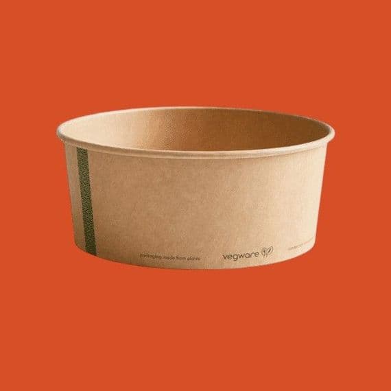 N185 Kraft Cardboard Compostable Food Bowls 48oz