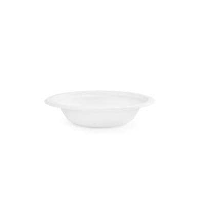 N2 Bulk Medium Bagasse Compostable Disposable Food Bowls 14oz x 500