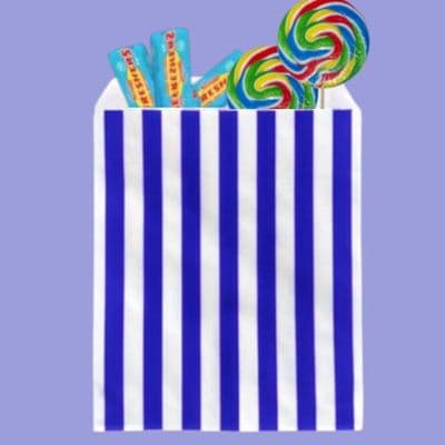 N2 Bulk Medium Blue Candy Biodegradable Compostable Sweet Treat Bags 9x7
