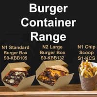 N2 Bulk Medium Kraft Biodegradable Compostable Chips Fries & Snack Scoop Boxes x 1000