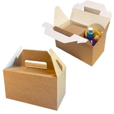 N2 Cardboard Biodegradable Compostable Carry Pack Food Box 63oz x 125