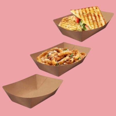 N2 Medium Biodegradable Compostable Food Trays 32oz x 250