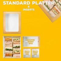 N2 Medium Compostable Sandwich Platters Inserts 9x6