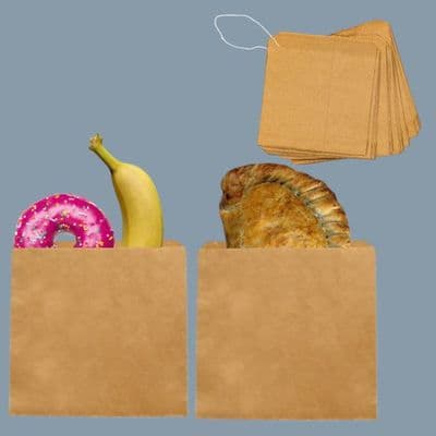 N2 Medium Kraft Biodegradable Compostable Disposable Paper Bags 10