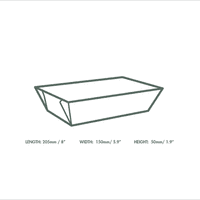 N2 Medium Premium Cardboard Biodegradable Compostable Food Trays x 50