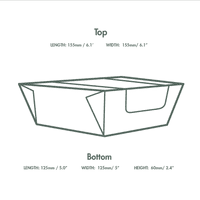 N2 Medium Premium Window Biodegradable Compostable Hot & Cold Food Boxes x 35