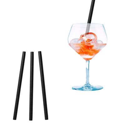 N2 Paper Standard Compostable Highball Cocktail Straws 6mm x 250