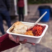 N210 Bulk Large Sugarcane Biodegradable Compostable Food Trays 22oz x 600