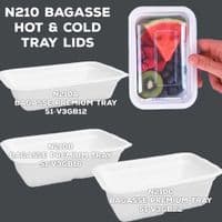 N210 Bulk PLA Cold Biodegradable Compostable Clear Lids x 600