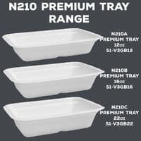 N210 Bulk PLA Cold Biodegradable Compostable Clear Lids x 600