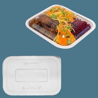 N210 Bulk PLA Cold Biodegradable Compostable Clear Lids x 600