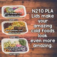 N210 Large Sugarcane Biodegradable Compostable Disposable Food Trays 22oz x 50