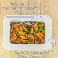 N210 PLA Biodegradable Compostable Window Slip on Lids x 50