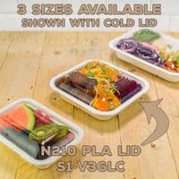 N210 PLA Biodegradable Compostable Window Slip on Lids x 50