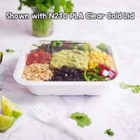 N210 PLA Biodegradble Compostable Clear Lids x 50