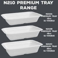 N210 PLA Biodegradble Compostable Clear Lids x 50