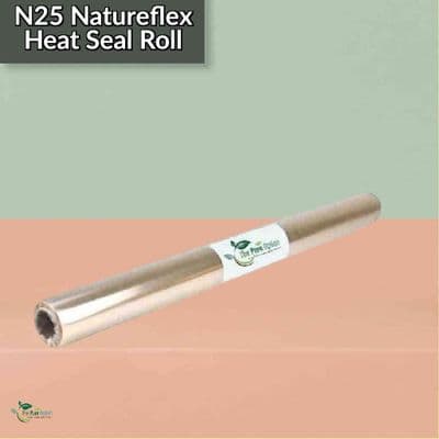 N25 Clear Home Compostable NatureFlex Food Film Roll | 500mm x 25m