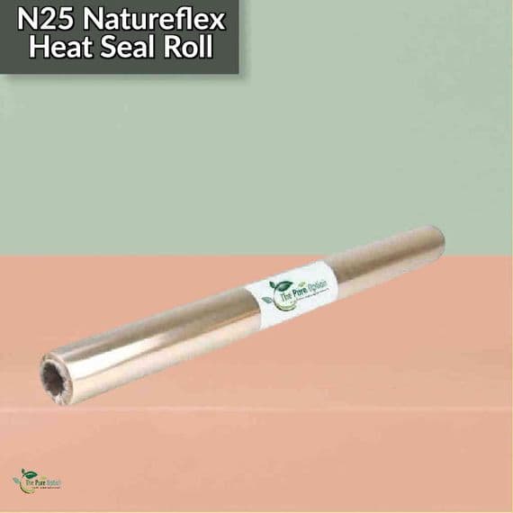 N25 Clear Home Compostable NatureFlex Food Film Roll | 500mm x 25m