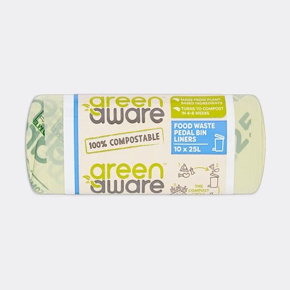N25 Greenaware Premium Compostable Biodegradable Waste Bin Bags 12-25L x 10