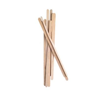 N3 Bulk Large Compostable Biodegradable Disposable Wooden Stirrer Sticks 7½