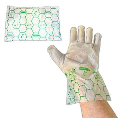 N3 Compostable Biodegradable Large Disposable Gloves  x 100