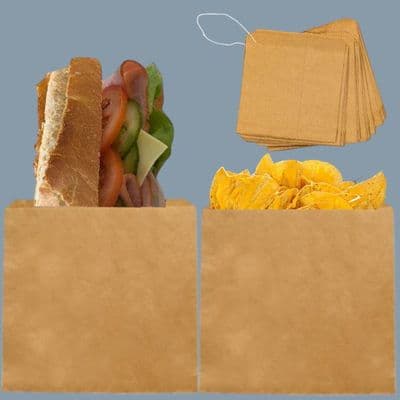 N3 Large Kraft Biodegradable Compostable Disposable Paper Bags 12