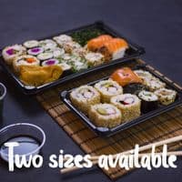 N3 Large PLA Biodegradable Compostable Sushi & Cake Platters | Bulk