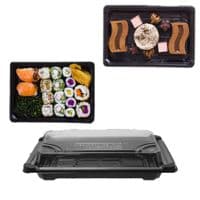 N3 Large PLA Biodegradable Compostable Sushi & Cake Platters | Bulk