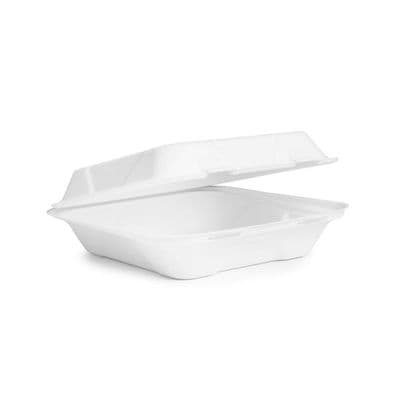 N3 Large Sugarcane Biodegradable Compostable Food Container Boxes 8