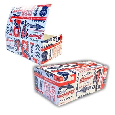 N3 Medium Freshco Compostable Takeaway Food Carton Boxes 1900ml x 50