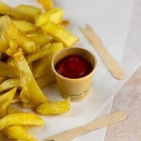 N44 Bulk Kraft Small Compostable Hot & Cold Portion Pot Lids  x 2000