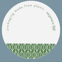 N45 Round Compostable Write-On Sticker Labels - 45mm | Made by Vegware