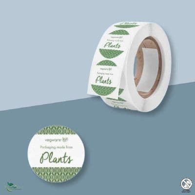N46 Round Biodegradable & Compostable Sticker Labels - 45mm | Roll of 1,000