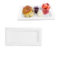 N5 Bagasse Biodegradable Compostable Disposable Rectangle Buffet Plates 10