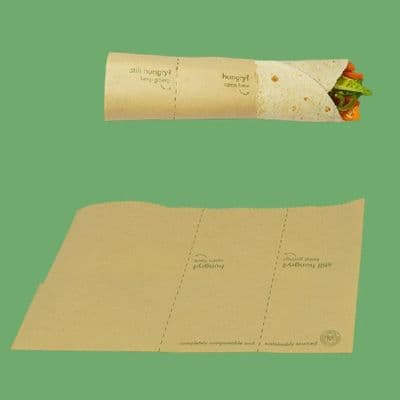 N5 Long Biodegradable Compostable Oven & Grill Wrap Sheets 11x8